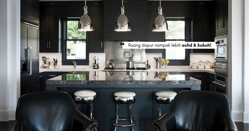 Unik Elegan Dekorasi Hitam Ruang Dapur Yang Patut Anda Cuba Nona Seiring Dengan Perubahan Zaman Masakini Penampilan Ruang Dapur Turut Mengalami Revolusi
